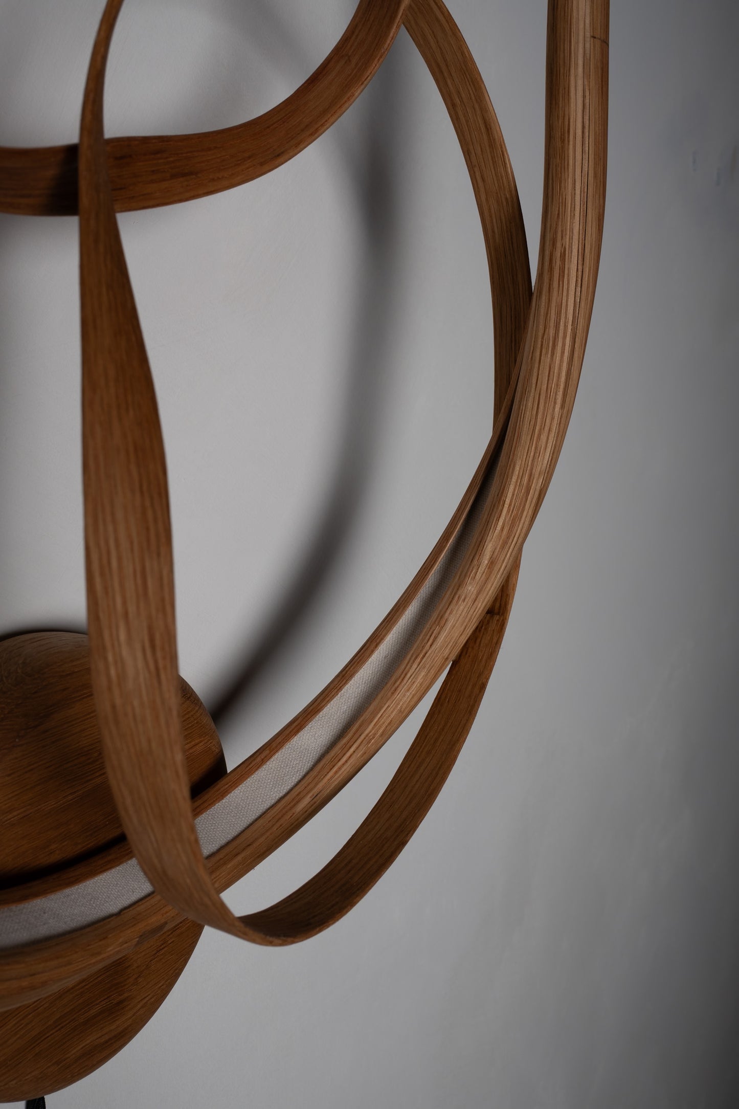 White Oak Wall Art Light Fixture – Hand-Sculpted