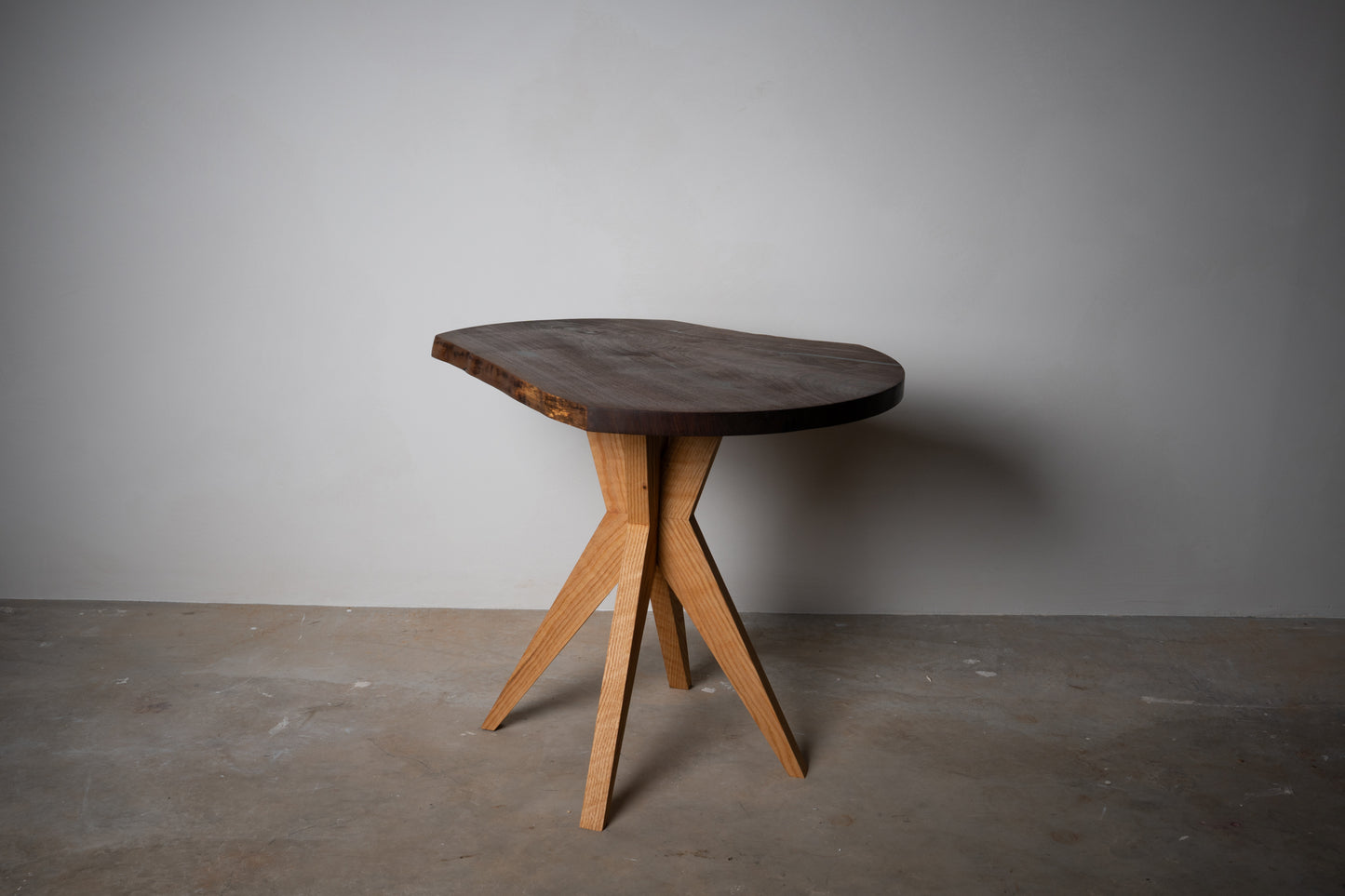 Walnut Slab Accent Table
