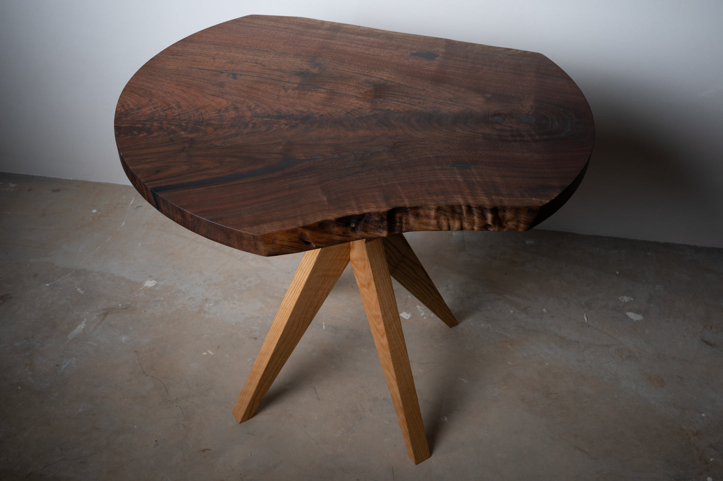 Walnut Slab Accent Table