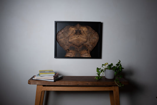 Bookmatched Magnolia Wall Art – Handmade Wood Art Piece