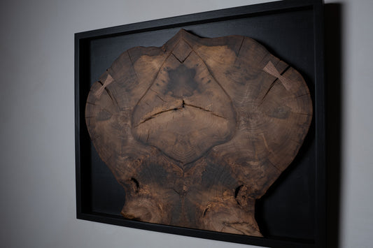 Bookmatched Magnolia Wall Art – Handmade Wood Art Piece