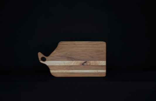 Hickory and Maple Handle Charcuterie Board – Handmade Serving and Display Board