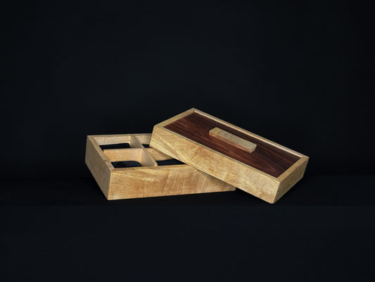 Curly Maple and Bohemian Ziricote Watch Box – Handmade Luxury Timepiece Storage