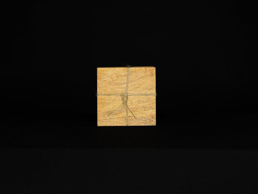 Curly Maple and Curly Walnut Coaster Set – Handmade Wood Coasters