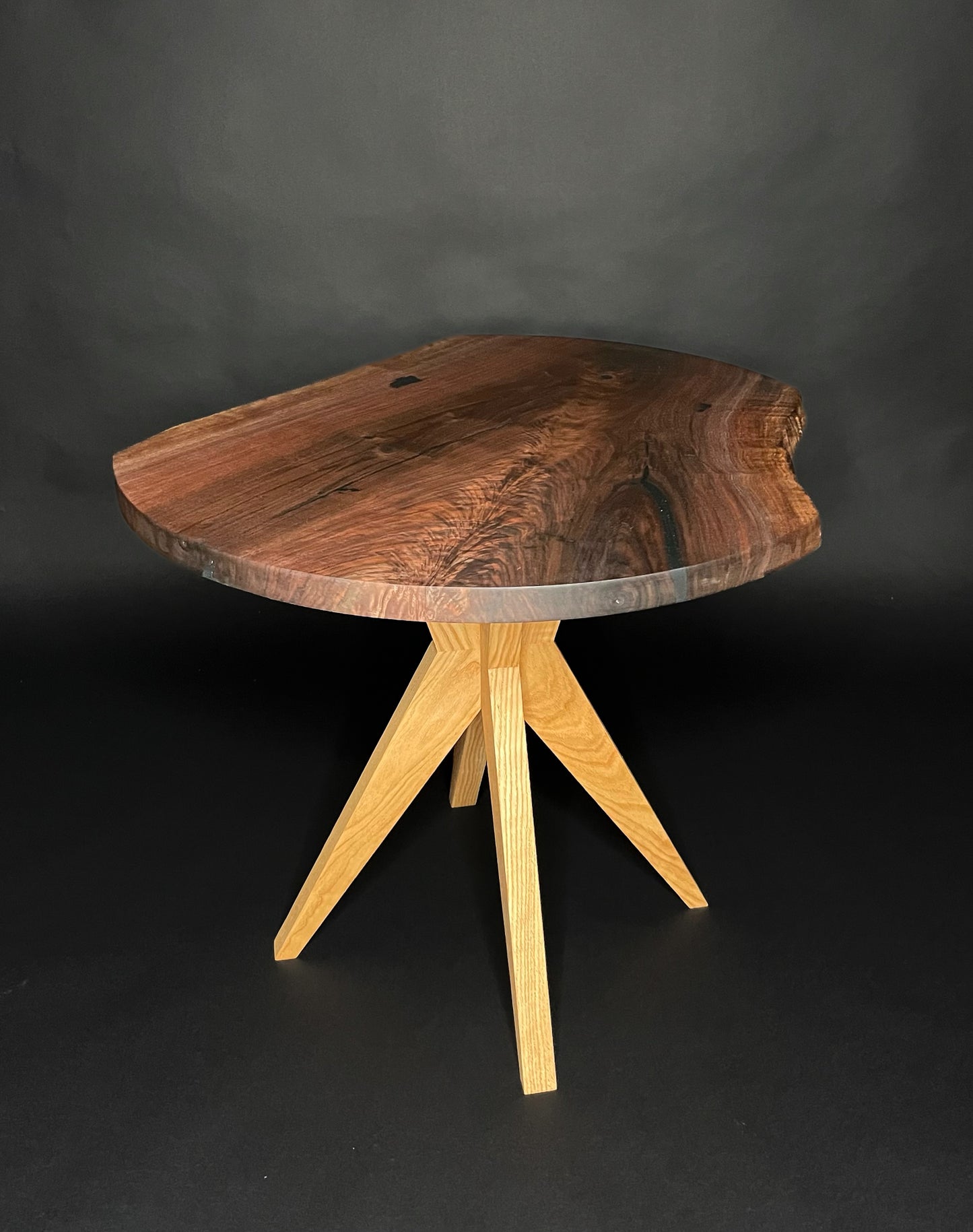 Walnut Slab Side Table