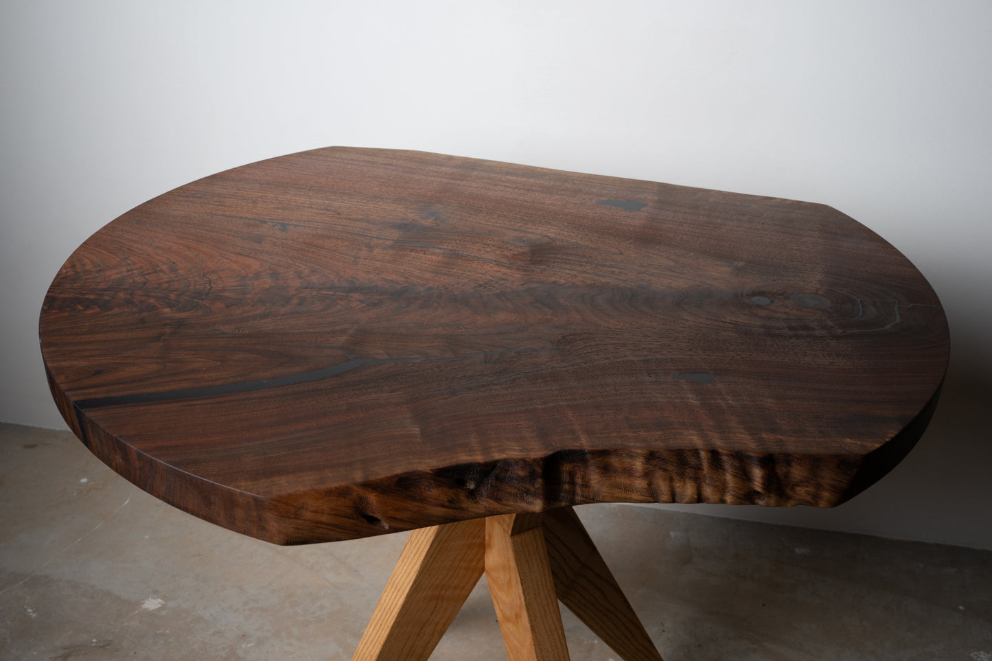 Walnut Slab Accent Table