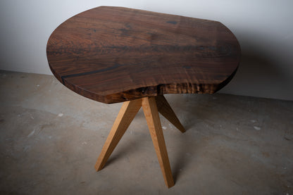 Walnut Slab Accent Table