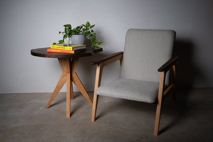 Walnut Slab Accent Table