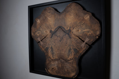 Bookmatched Magnolia Wall Art – Handmade Wood Art Piece