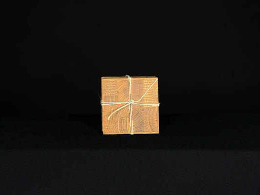 White Oak End Grain Coaster Set