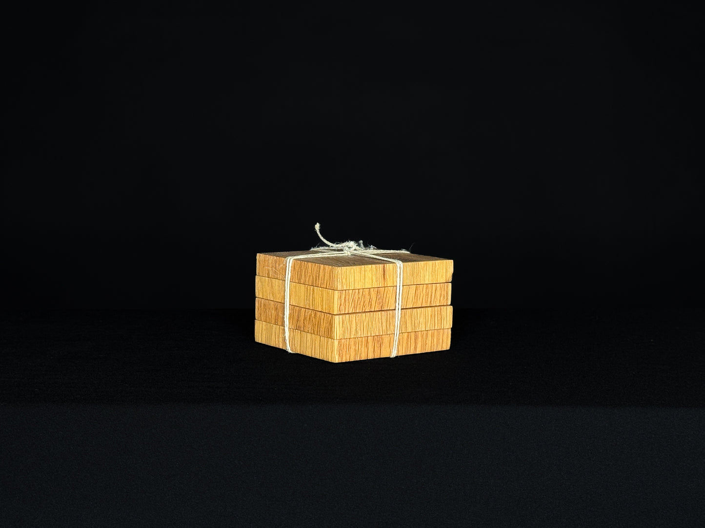 White Oak End Grain Coaster Set
