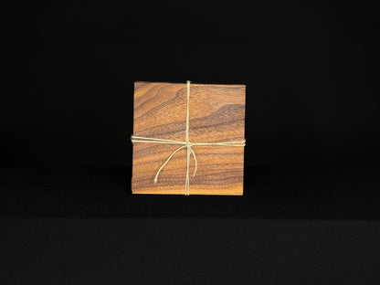 Walnut Coaster Set