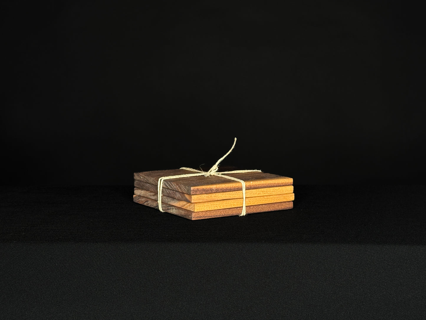 Walnut Coaster Set