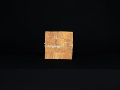 End Grain Ash Coaster Set