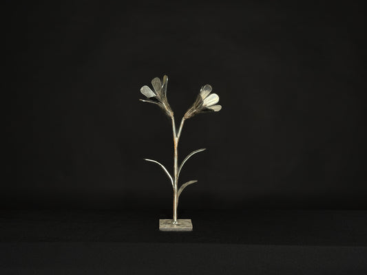 Handcrafted Metal Lillie Sculpture