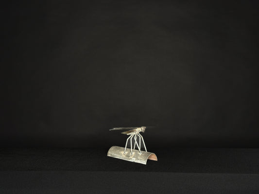 Handcrafted Metal Dragonfly Sculpture