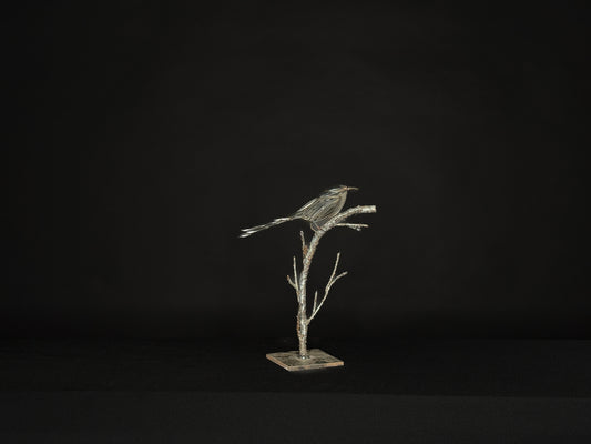 Handcrafted Metal Bird Sculpture