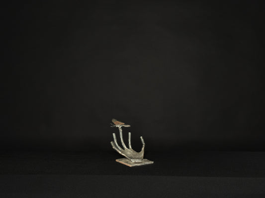 Handcrafted Metal Hand Sculpture